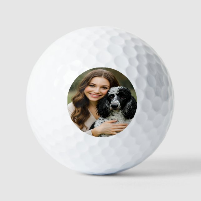 Balles De Golf Add Poddle Photo Personalize Customize (Recto)