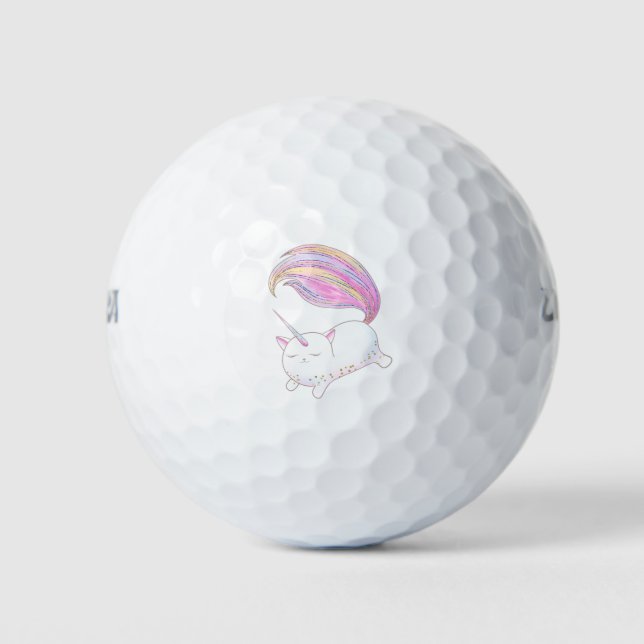 Balles De Golf Adorable Caticorn (Devant)