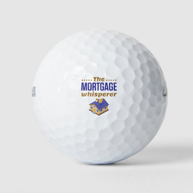 Balles De Golf Agent de prêt bancaire hypothécaire Whisperer (Devant)