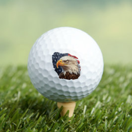 Balles De Golf Aigle à drapeau américain