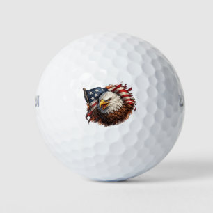 Balles De Golf Aigle Américain Féroce – Conception de Puissance P