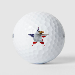 Balles De Golf Aigle, Drapeau Américain, Patriotique