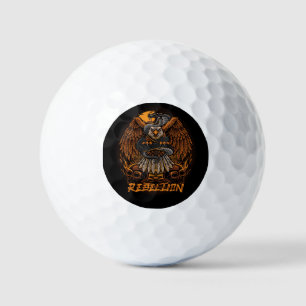 Balles De Golf Aigle et crâne de la rébellion