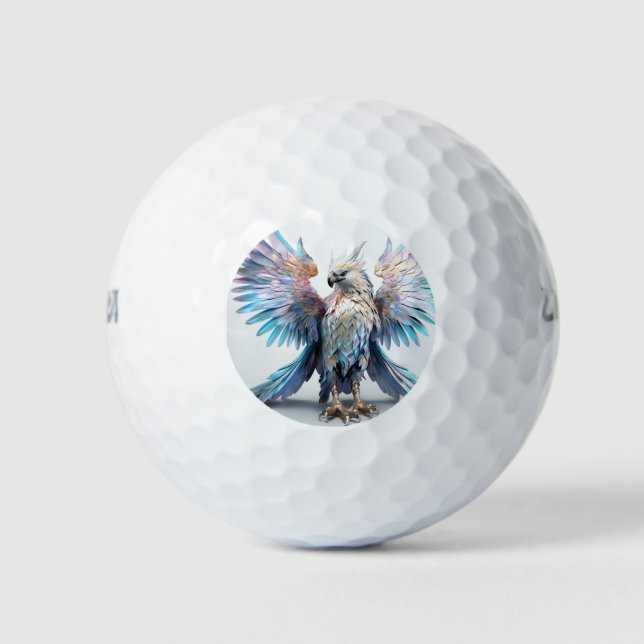 Balles De Golf Aigle métallique Iridescendant (Devant)