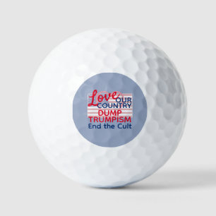 Balles De Golf Aimez notre pays, videz le culte de Trump