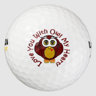 Balles De Golf Aimez Votre Chouette Avec Mon Coeur ! -Chouette
