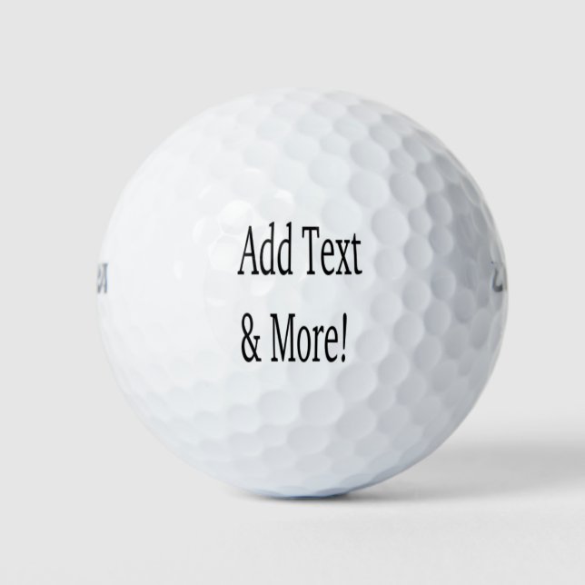 Balles De Golf Ajouter du texte et plus ! Customisez votre propre (Devant)