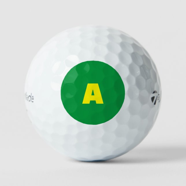 Balles De Golf AJOUTER VOS PROPRES Initiales 12 Pack Golf Balls (Recto)