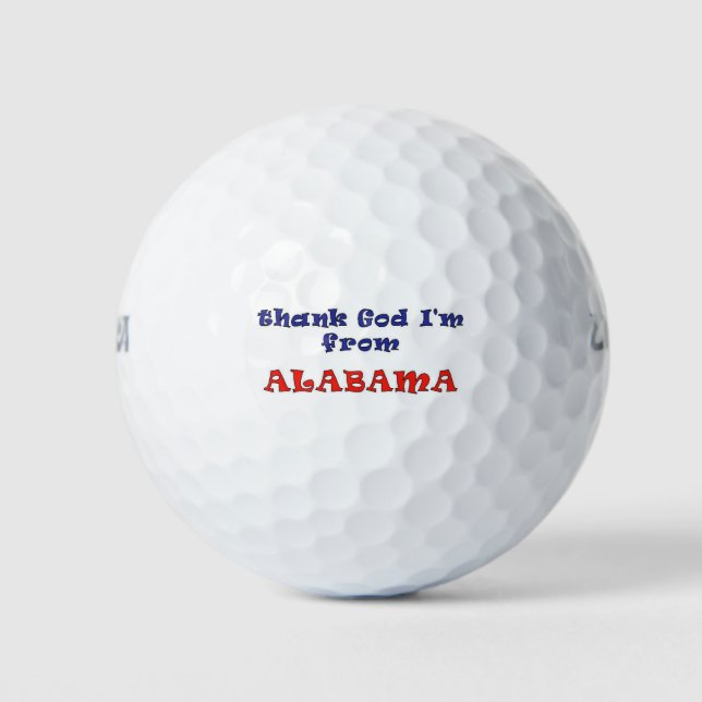 Balles De Golf Alabama (Devant)