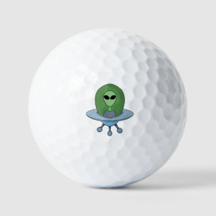 Balles De Golf Alien dans son petit vaisseau spatial