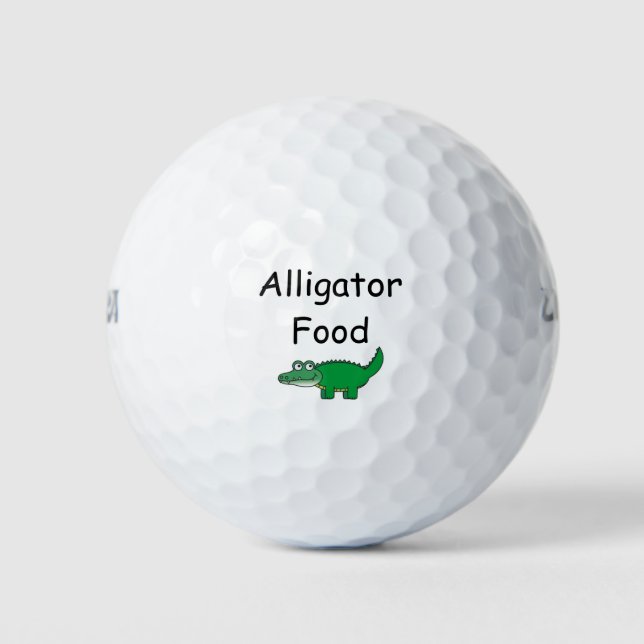 Balles De Golf Aliments Alligator (Devant)