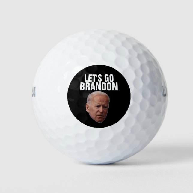 BALLES DE GOLF ALLONS BRANDON ! BIDEN GOLF BALLS (Devant)