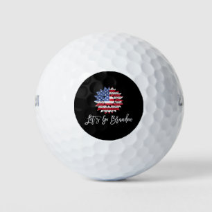 Balles De Golf Allons Brandon Joe Biden Chant Funny Rouge Bleu