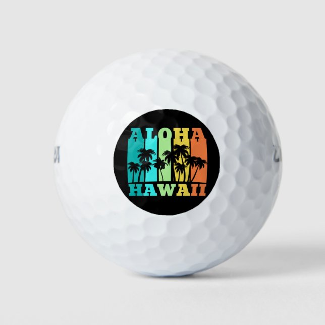 Balles De Golf Aloha Hawaii (Devant)