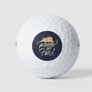 Balles De Golf Amateurs de Pitbull du visage du point de repos