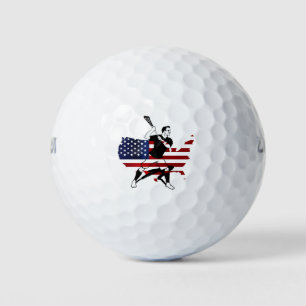 Balles De Golf America flag Lacrosse Lacrosse Unlimited lax Playe