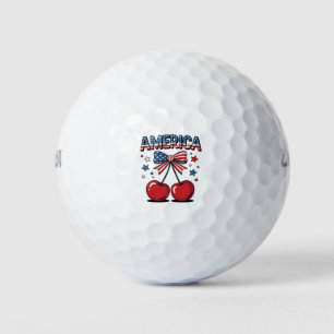 Balles De Golf American Coquette Bow Cherche esthétique USA Drape