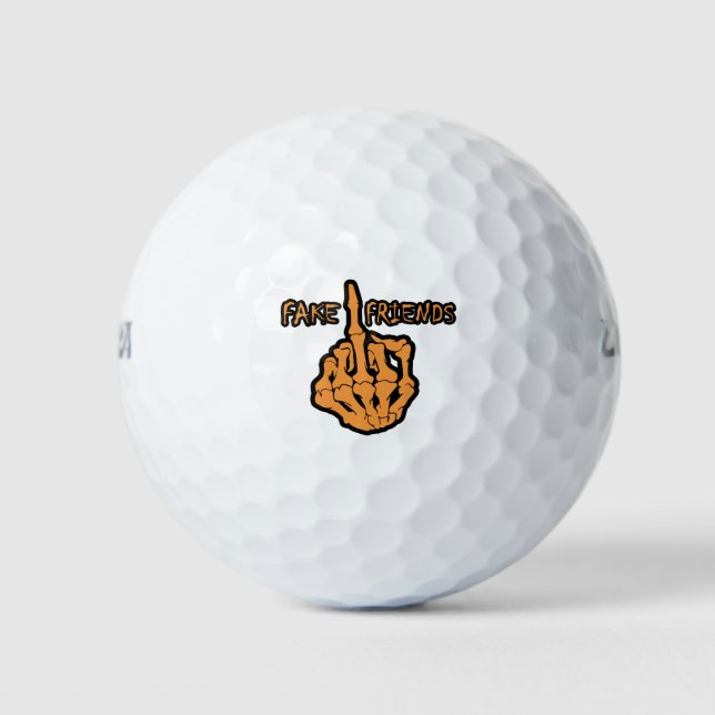 Balles De Golf Amis du doigt moyen (Devant)