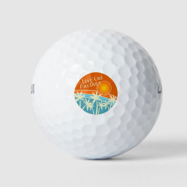Balles De Golf Amour Un Autre Design Chrétien (Devant)