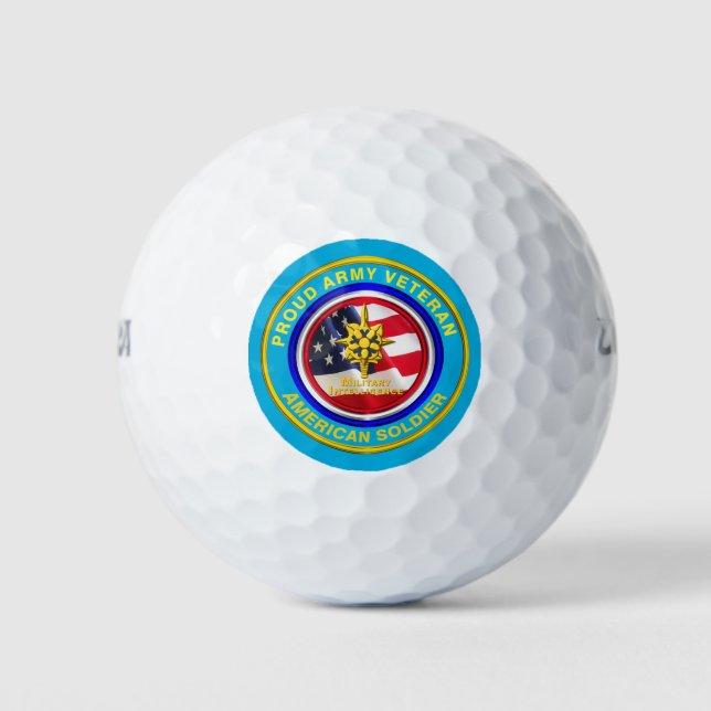 Balles De Golf Ancien combattant du renseignement militaire de l' (Devant)