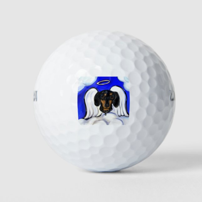 Balles De Golf Ange Dachshund (Devant)