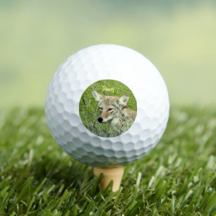 Balles De Golf Animaux Coyote Fun Personnalisés