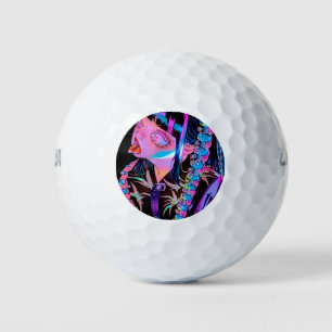 Balles De Golf Anime Girl Sticking Her Tongue Out