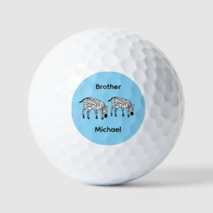 Balles De Golf Anniversaire de Frère, merveilleux Zèbres kenyans 