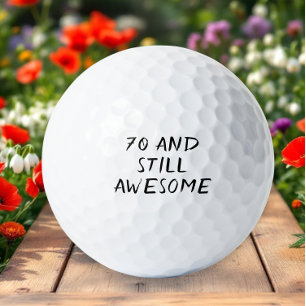 Balles De Golf Anniversaire Golfer Funny 70ème heureux Papa Golf 