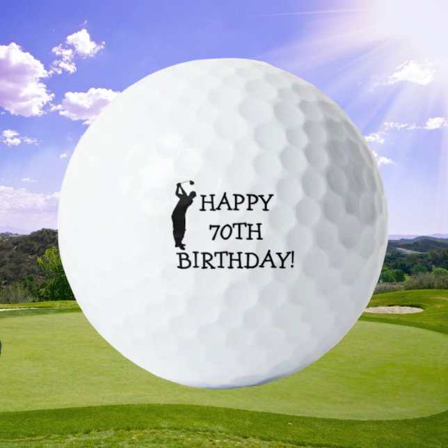 Balles De Golf Anniversaire Golfer Funny 70ème heureux Papa Golf  (Créateur téléchargé)