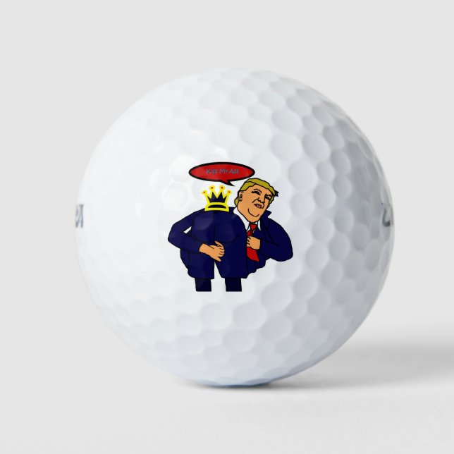 Balles De Golf AntiTrump Funny Meme Golf Balls (Devant)