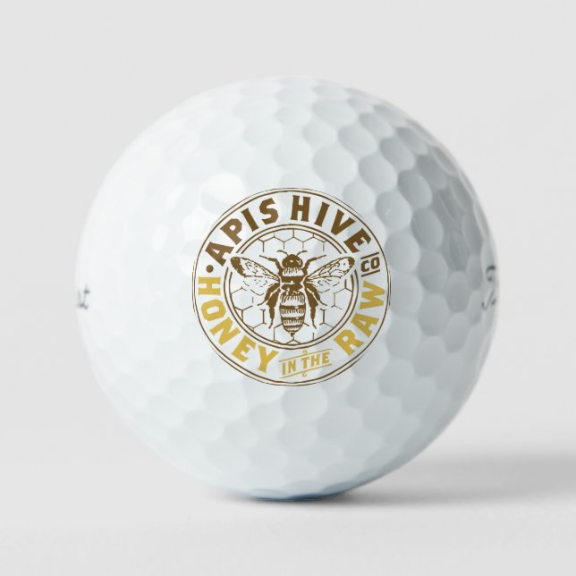 Balles De Golf Apis Hive & Honey Co. Golf (Recto)