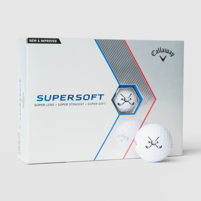Balles De Golf Appel, Initiales personnalisées personnalisées de  (Conditionnement)