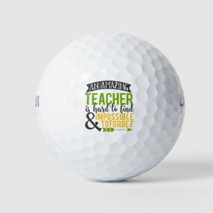 Balles De Golf Appréciation de l'enseignant Extraordinaire