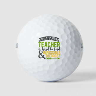 Balles De Golf Appréciation de l'enseignant Extraordinaire