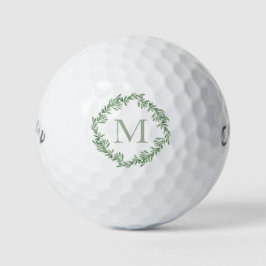 Balles De Golf Aquarelle Rosemary Wreath Golf Balls