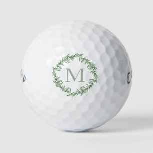 Balles De Golf Aquarelle Rosemary Wreath Golf Balls
