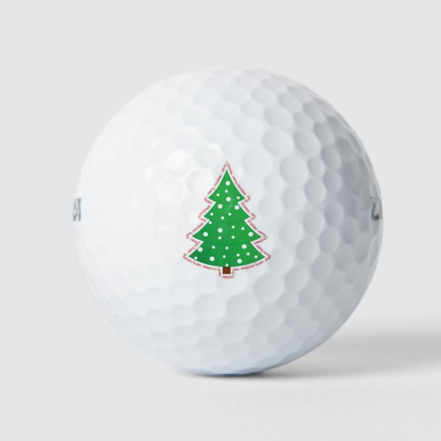 Balles De Golf Arbre de Noël (Devant)