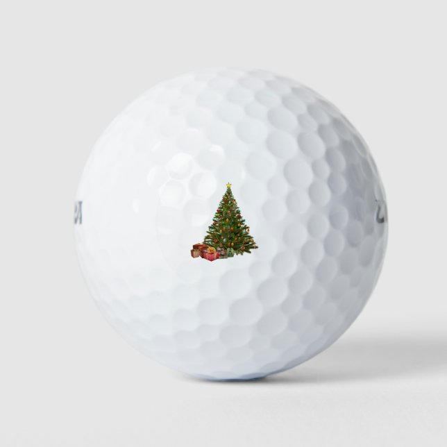 Balles De Golf Arbre de Noël Baubles Décor de Noël (Devant)