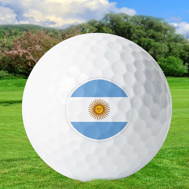 Balles De Golf Argentine Golf Balls, Drapeau Golfeurs / Patriotes (Créateur téléchargé)