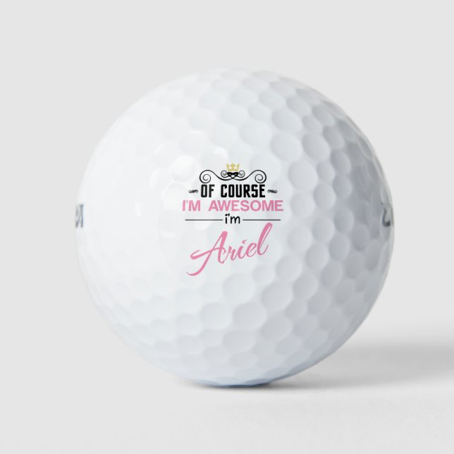 Balles De Golf Ariel Bien sûr que je suis génial (Devant)