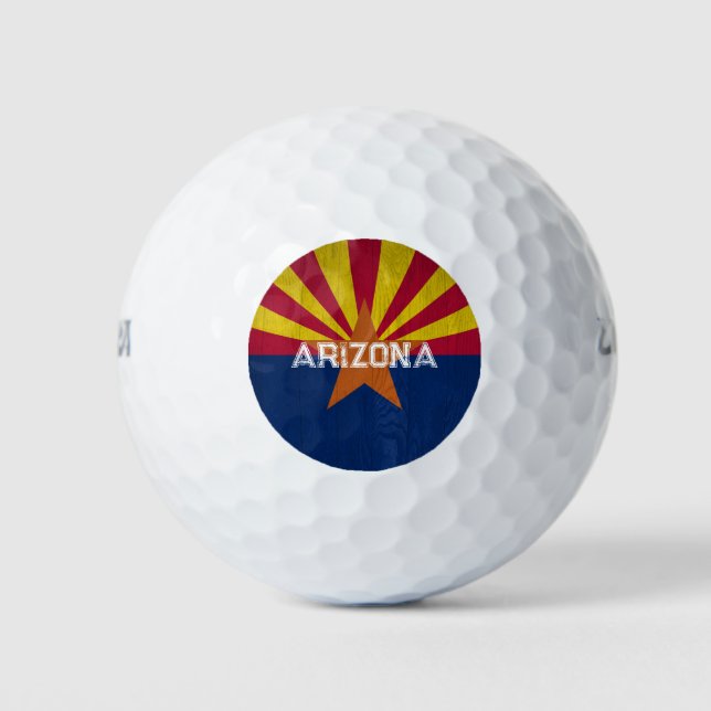 Balles De Golf Arizona Drapeau Starburst (Devant)