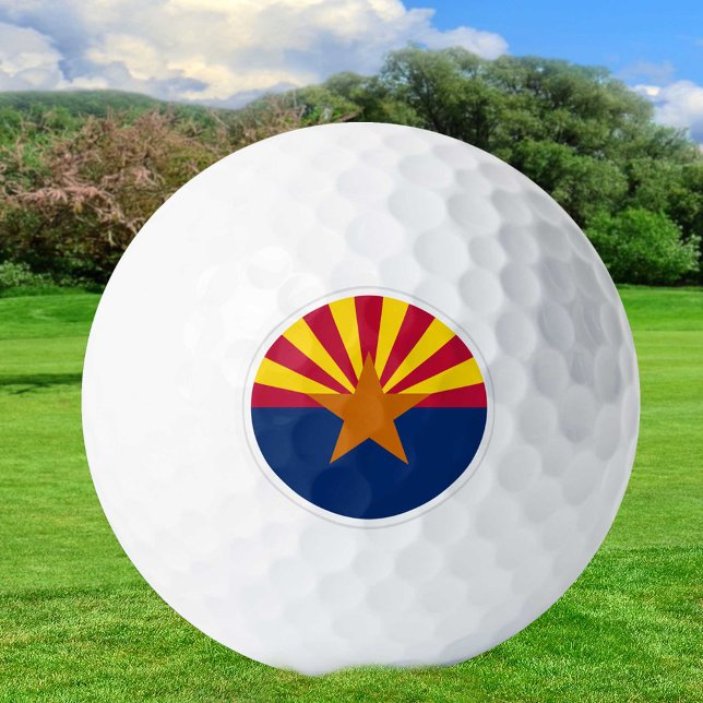 Balles De Golf Arizona Golf Balls, drapeau de l'état / Patriotes (Créateur téléchargé)