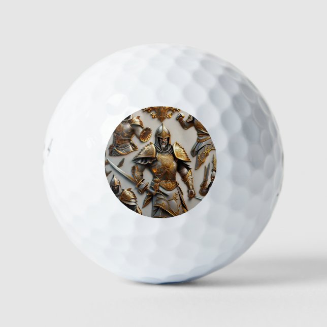 Balles De Golf "Armes d'or" (Devant)