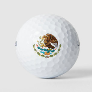 Balles De Golf Armoiries du Mexique - Drapeau du Mexique