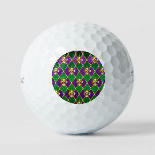 Balles De Golf Arrière - plan de bijoux Mardi Gras