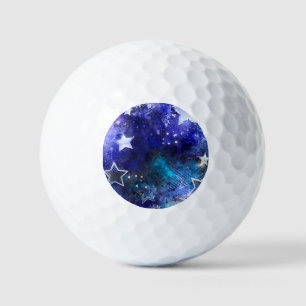 Balles De Golf Arrière - plan spatial avec étoiles