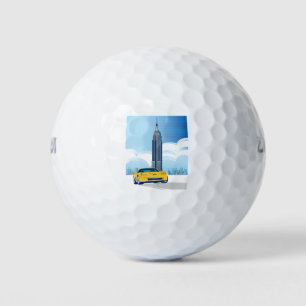 BALLES DE GOLF ART AUTOMOBILE DE VETTE ÉLÉGANT