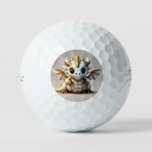 Balles De Golf "Art du crâne dragon"