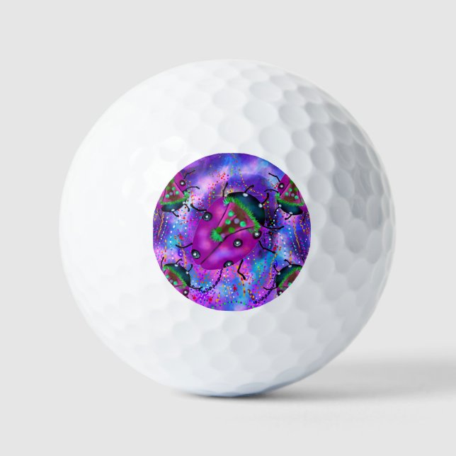 BALLES DE GOLF ART LADYBUG (Recto)